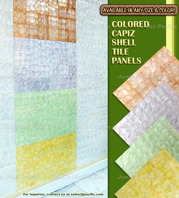 Capiz Mother of Pearl Shell Tiles and Natural Walling