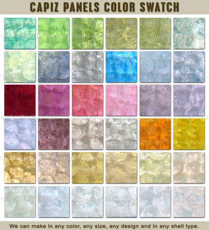 Capiz Mother of Pearl Shell Tiles and Natural Walling