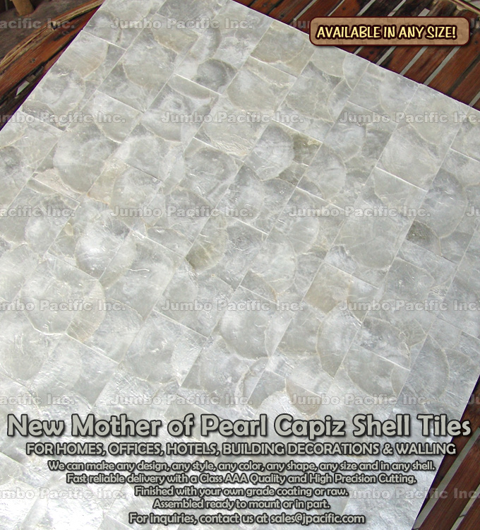 Home Room Wall Furnishing Mother of Pearl Shell Panels